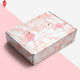 กล่องบรรจุภัณฑ์เครื่องสำอางกระดาษอาร์ตสี 250 แกรม ฟอยล์ทองชมพู