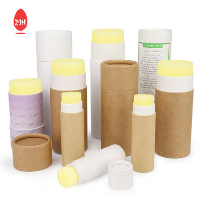 CMYK Deodorant Biodegradable Cylinder Tube Box Cardboard Lipstick Tubes