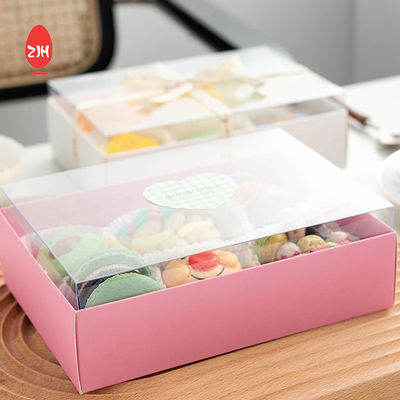 กล่องบรรจุภัณฑ์คุกกี้ Macaron Biscuits ที่รีไซเคิลได้กล่องช็อกโกแลตเค้ก