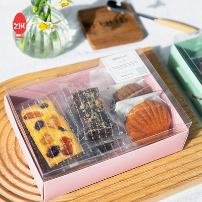 กล่องบรรจุภัณฑ์คุกกี้ Macaron Biscuits ที่รีไซเคิลได้กล่องช็อกโกแลตเค้ก