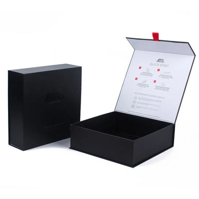 ริบบิ้นกล่องของขวัญแม่เหล็กไปรษณีย์สำหรับเสื้อโค้ทเงา UV Matte Black เสื้อผ้าทำมือ